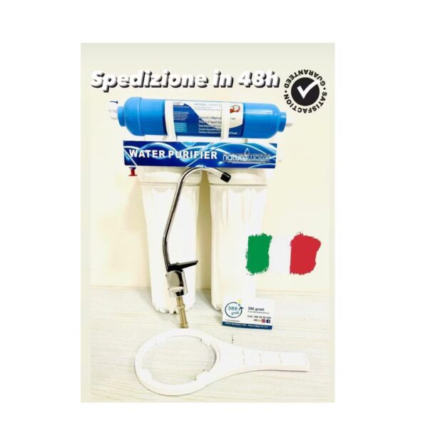 DEPURATORE ACQUA 3 STADI COMPACT SOTTOLAVELLO RUBINETTO ACQUA POTABILE