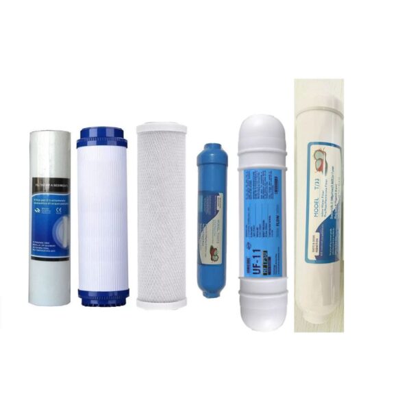 KIT RICAMBIO FILTRI ACQUA UNIVERSALE 6 / 7 Stadi con Membrana Uf