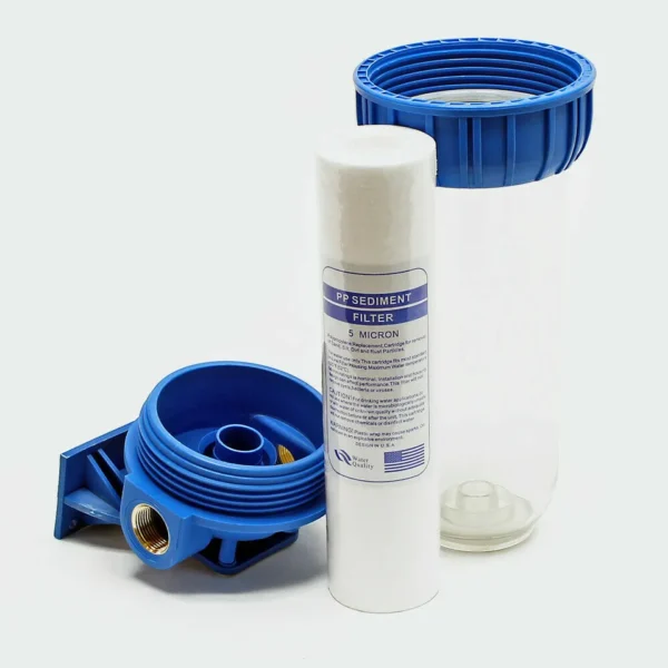 Portafiltro Acqua Contenitore Filtro Acqua Kit Pezzi 10" Pollici 3/4 DEPURATORE - immagine 3