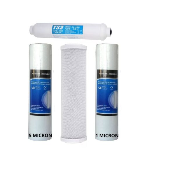 FILTRI kit di ricambio OSMOSI Inversa Filtro acqua osmosi 4 pezzi