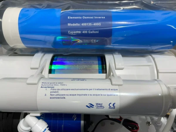 DEPURATORE OSMOSI INVERSA 1500 LITRI AL GIORNO 400 galloni flusso diretto - immagine 5