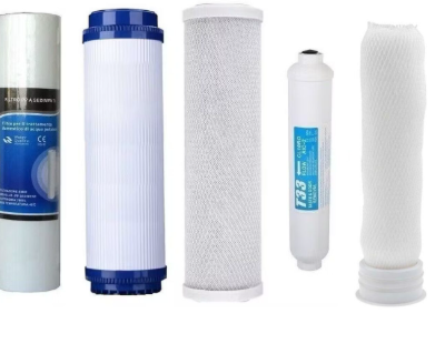 kit 4 Filtri + membrana ultrafiltrazione depuratore acqua 4 + 1 UF
