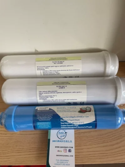 FILTRI kit di ricambio OSMOSI Inversa depuratore Filtro acqua osmosi 3 pezzi t33