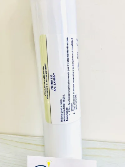 Filtro T33 Carbone In Linea POST Ricambio Cartuccia Depuratore Acqua filetto 1/4  LX-006Y