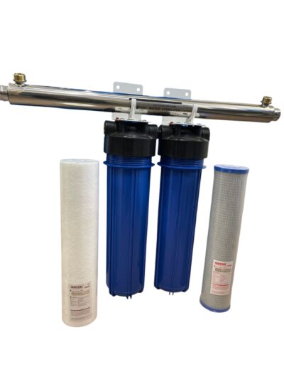 Sistema Filtrazione acqua di pozzo DUAL 20BIG con uv da 30w
