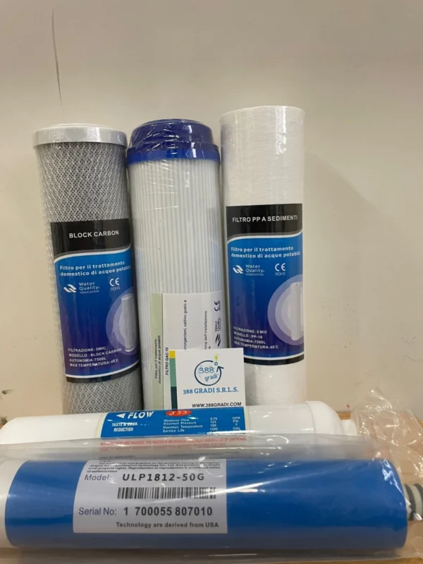 FILTRI kit di ricambio OSMOSI Inversa depuratore Filtro acqua + membrana 50g